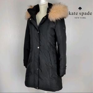 EUC Kate Spade Down Parker. Black size XL